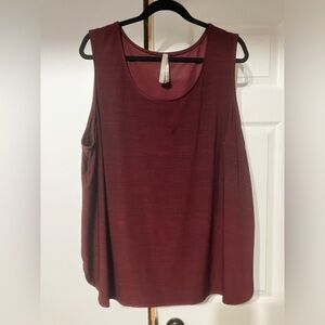 Women's Sleeveless Top - Burgundy